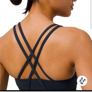 Lululemon energy longline bra, medium support B-C cups size 8